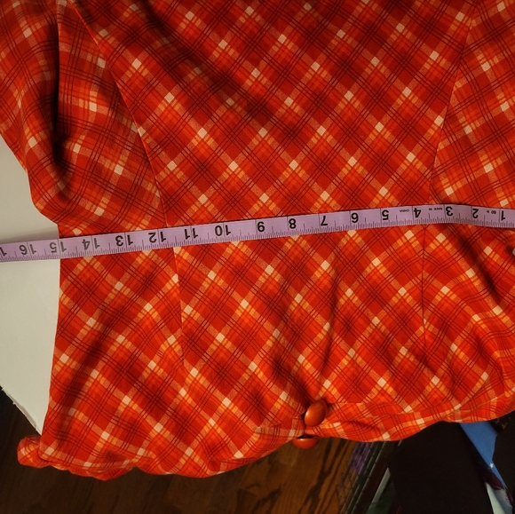 Collectif Red Plaid Dress - Picture 5 of 6